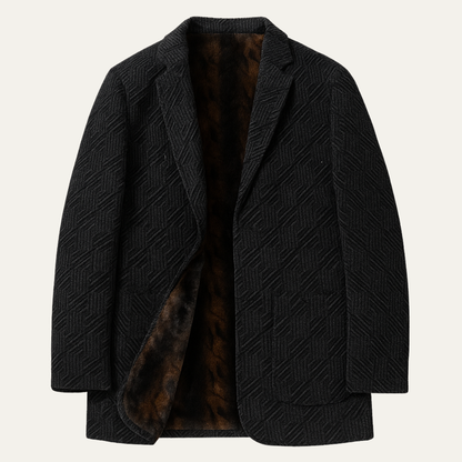 Mandello Men's Chenille Blazer Soft Fur Lining Winter - Fashinoza