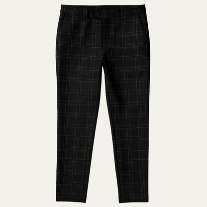 Men's Slim Fit Checked Pants - Fashinoza