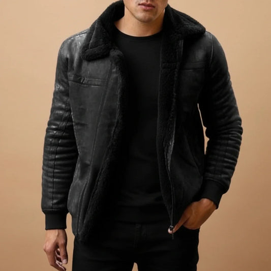 Women's Fleece Bomber Jacket - Fashinoza