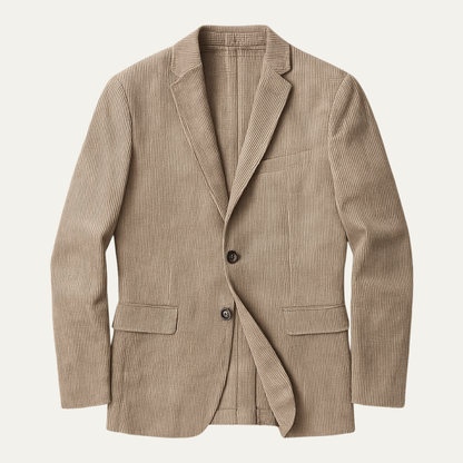 Men's Slim Fit Corduroy Blazer Suit - Fashinoza