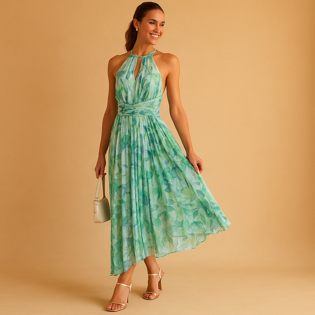 Women's Floral Maxi Dress - 
Fashinoza
