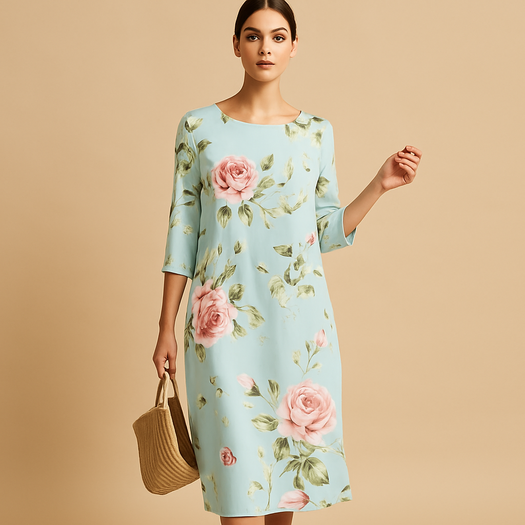 Women's Flowy Midi Dress - 
Fashinoza