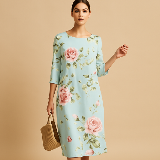 Women's Flowy Midi Dress - 
Fashinoza