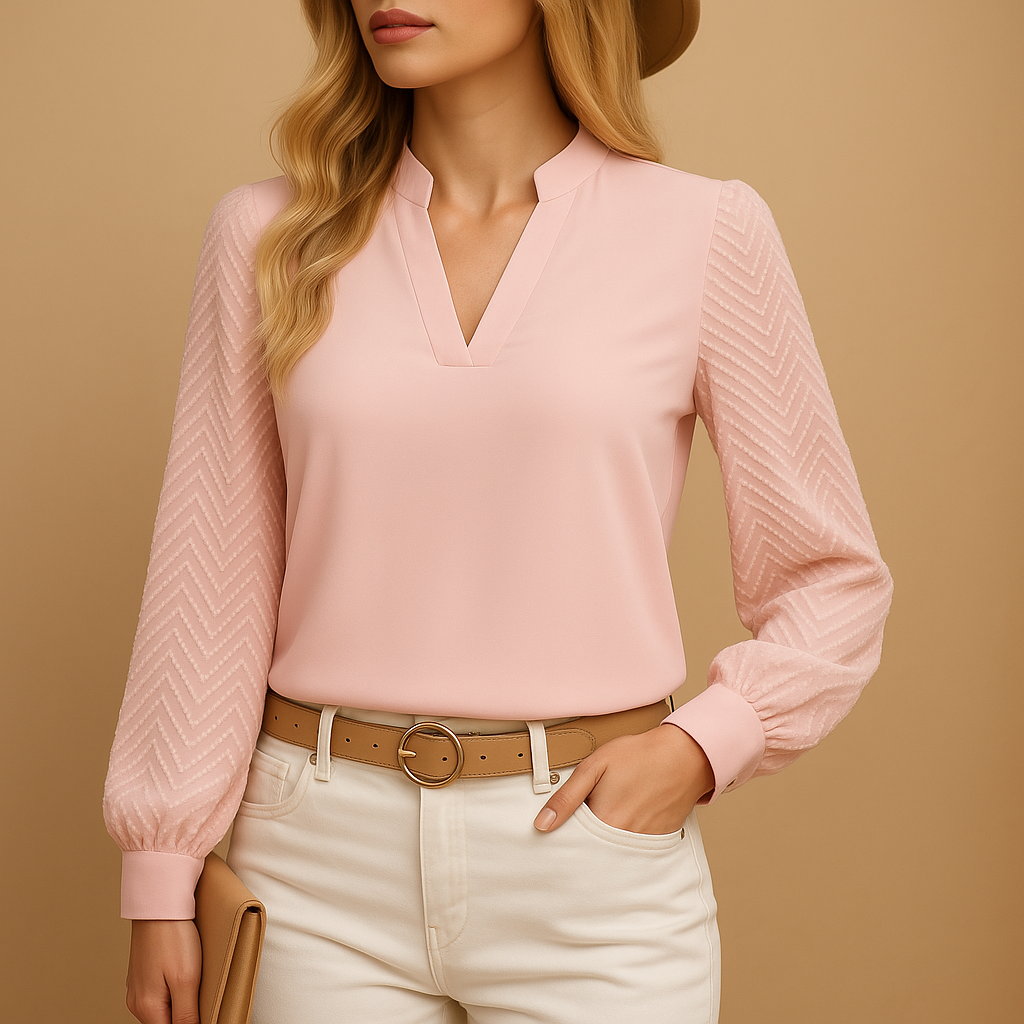 Women's V-Neck Flowy - 
Fashinoza