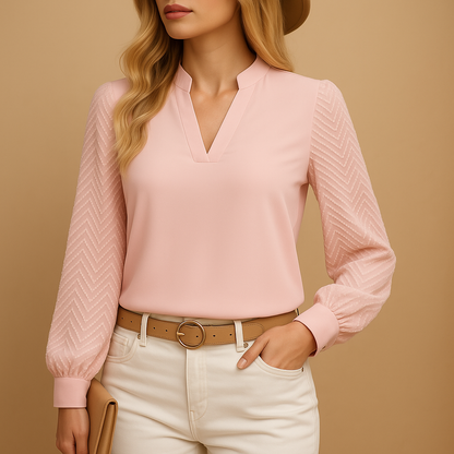 Women's V-Neck Flowy - 
Fashinoza