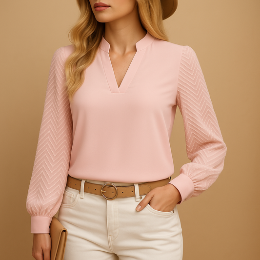 Women's V-Neck Flowy - 
Fashinoza