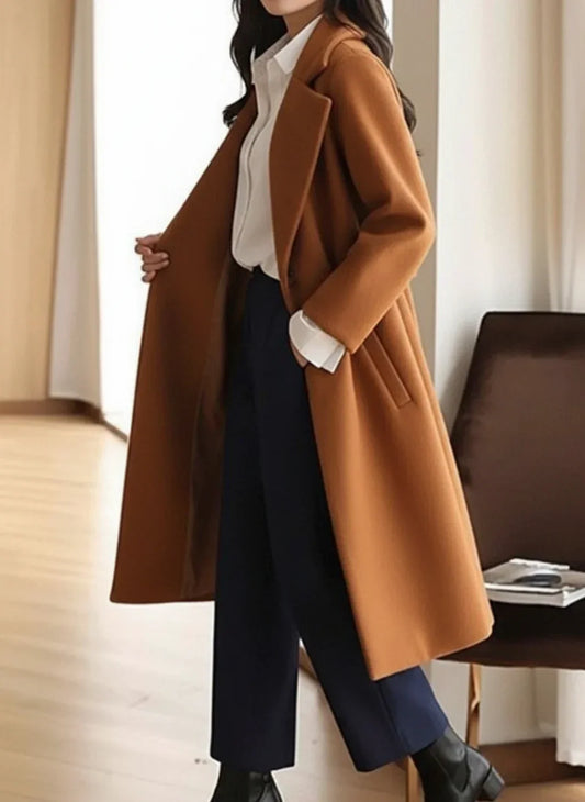 Women's Formal Long Winter Coat - Fashinoza