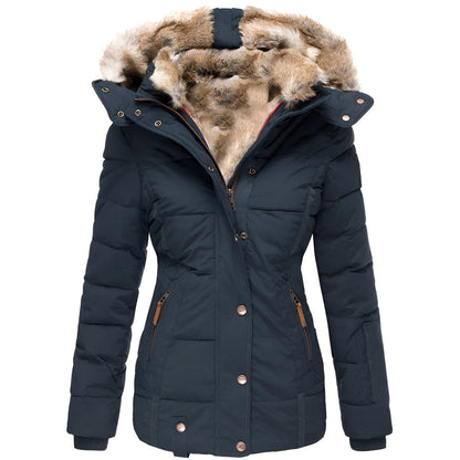 Riley | Women’s Winter Puffer Jacket with Fur Hood