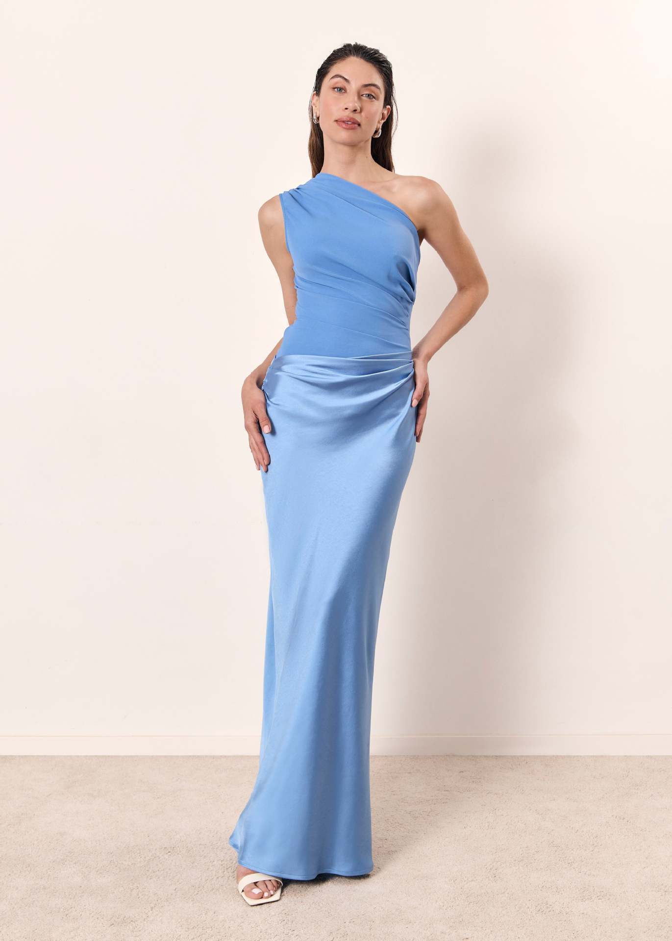 Women's One Shoulder Maxi Dress