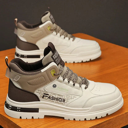 Men's High Lace-Up Sneakers Frederick - Fashinoza