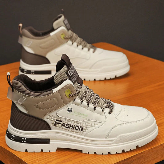 Men's High Lace-Up Sneakers Frederick - Fashinoza