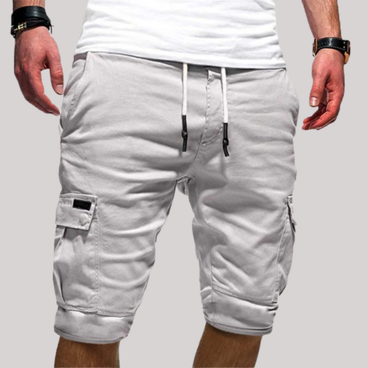 Men's Cargo Shorts Knee Length Drawstring - Fashinoza
