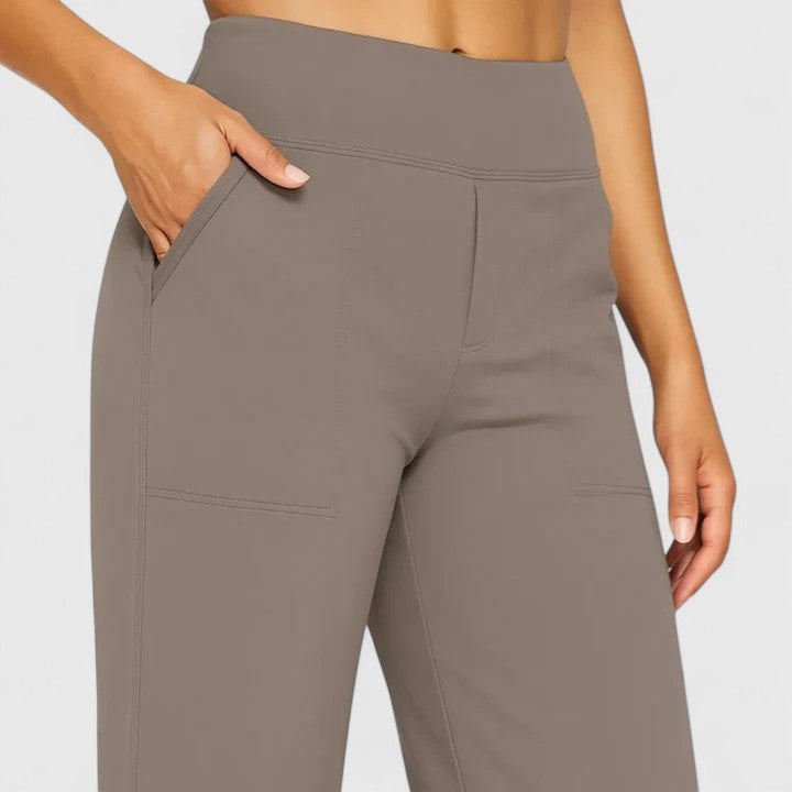 Hazel | Womens High Waist Wide Leg Pants