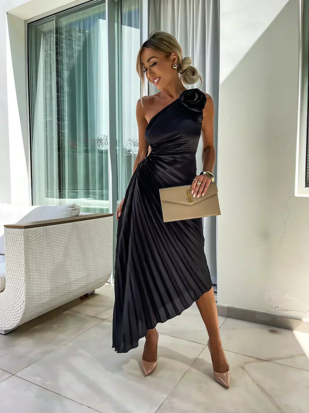 Women's Floral Garden Wedding Guest Dress