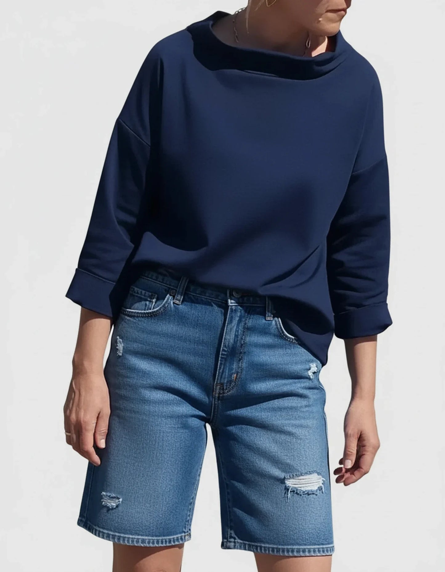 Women's Funnel Neck Blouse