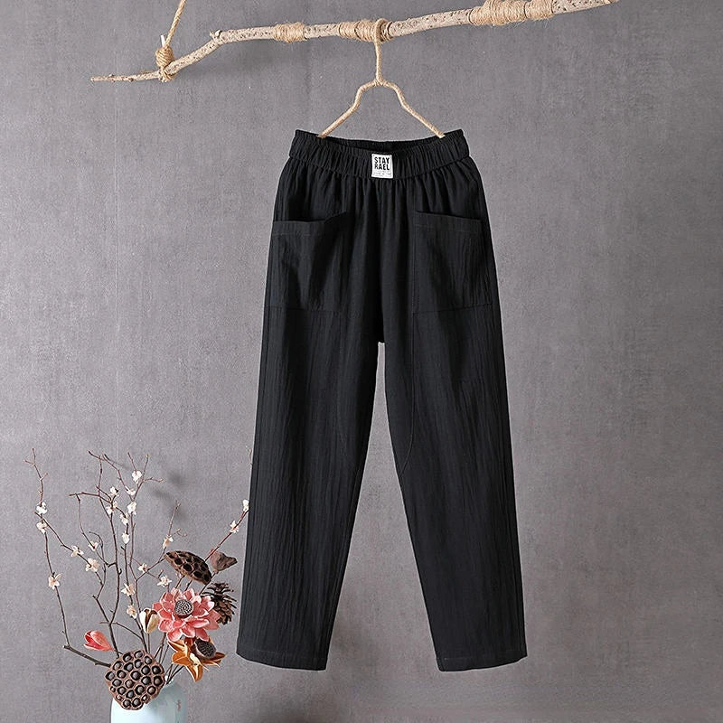 Charlotte | Women’s Summer Relaxed Fit Pocket Pants