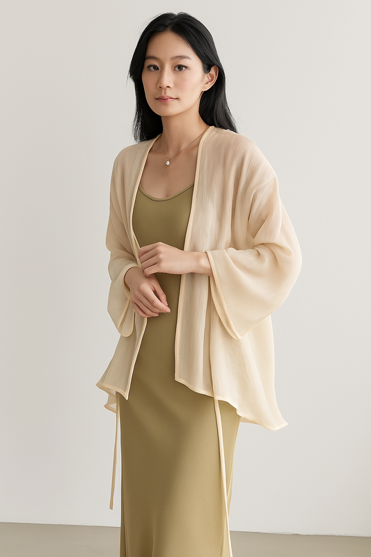 Women's Lightweight Open Front Cardigan - Fashinoza
