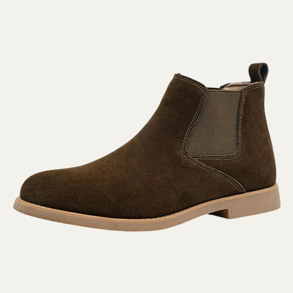 Men's Suede Chelsea Boots - Fashinoza
