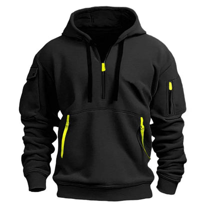 Image of Gavin | Men's Half-Zip Pullover Hoodie