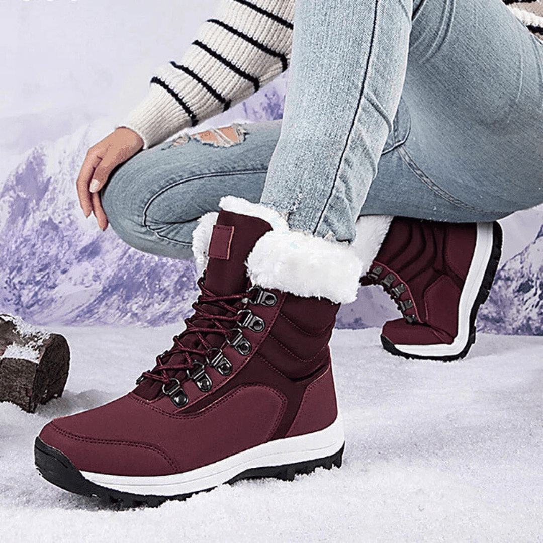 Women's Padded Lace-Up Boots