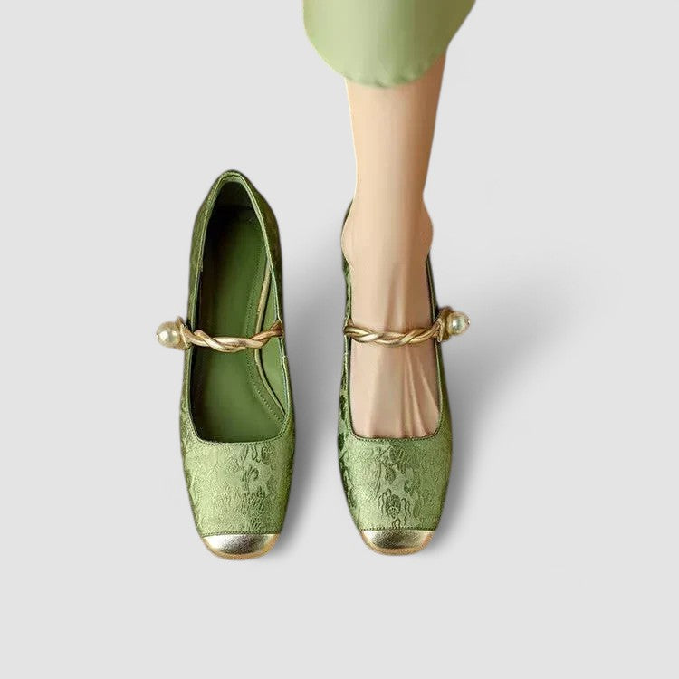 Women's Mary Jane Closed Toe Shoes Strap Design