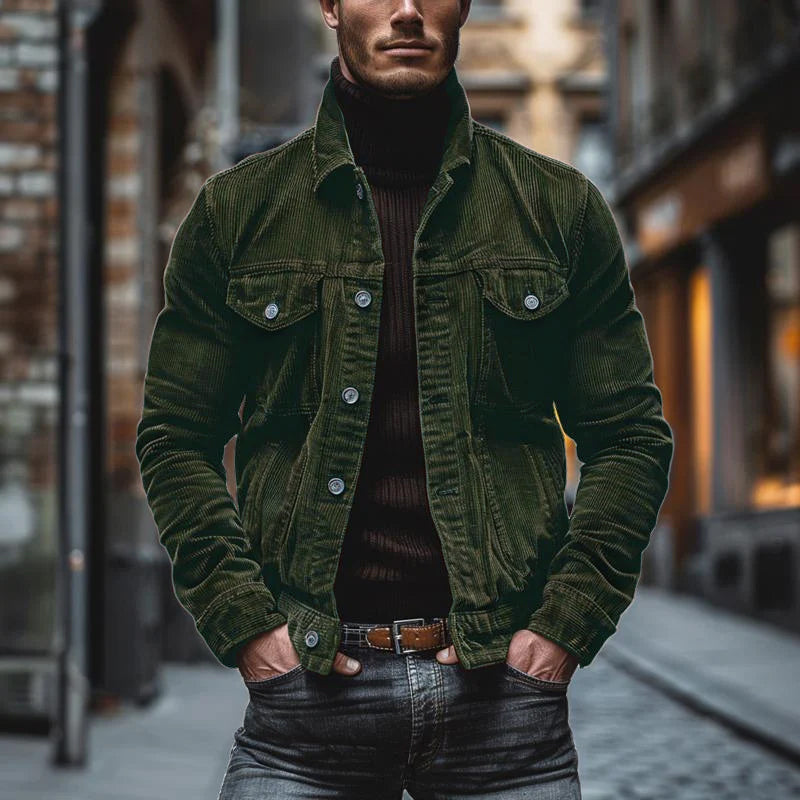 Image of Gerald | Men's Button-Down Corduroy Jacket
