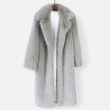 Caroline| Women's Cozy Long Fur Coat for Winter