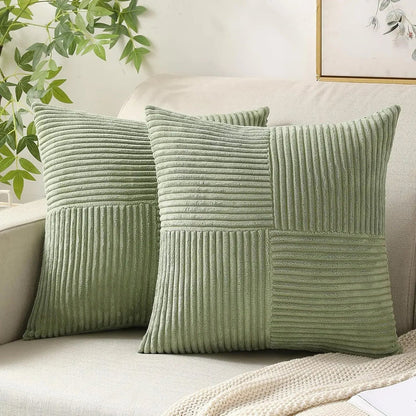 Corduroy Cushion Cover Soft Textured Beige