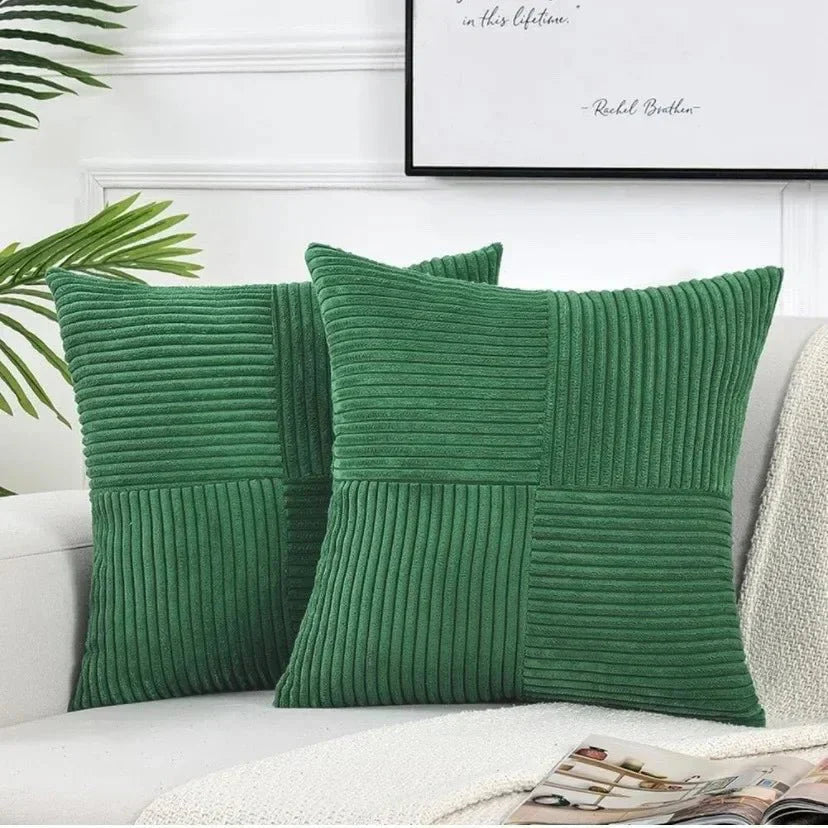 Corduroy Cushion Cover Soft Textured Beige