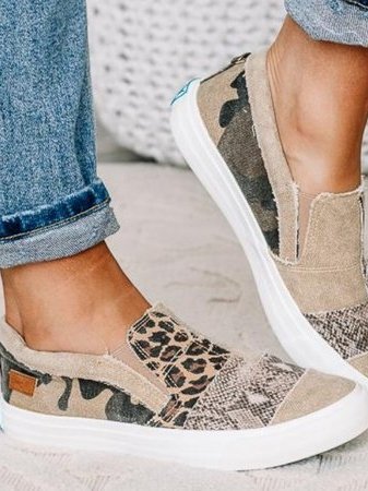Women's Patterned Slip-On Sneakers
