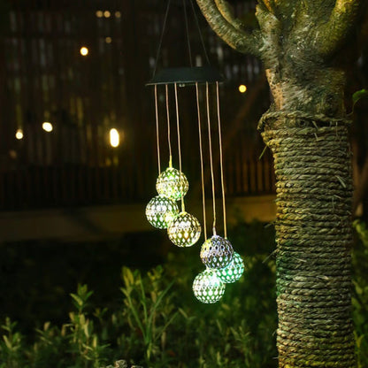 Solar Metal Orb Wind Chime - Fashinoza