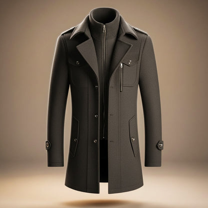 Matteo Legacy Virgin Wool Coat becomes: Matteo Men's Virgin Wool