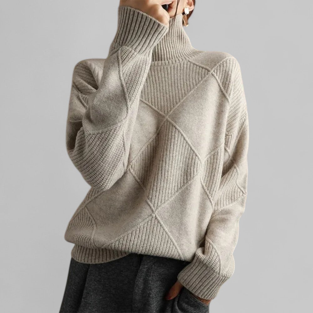 Audrey | Women’s Winter Turtleneck Long Sleeve Sweater