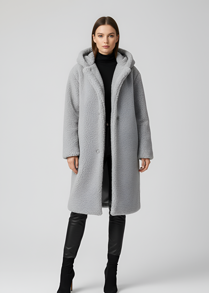 Women's Faux Fur Hooded Winter Coat