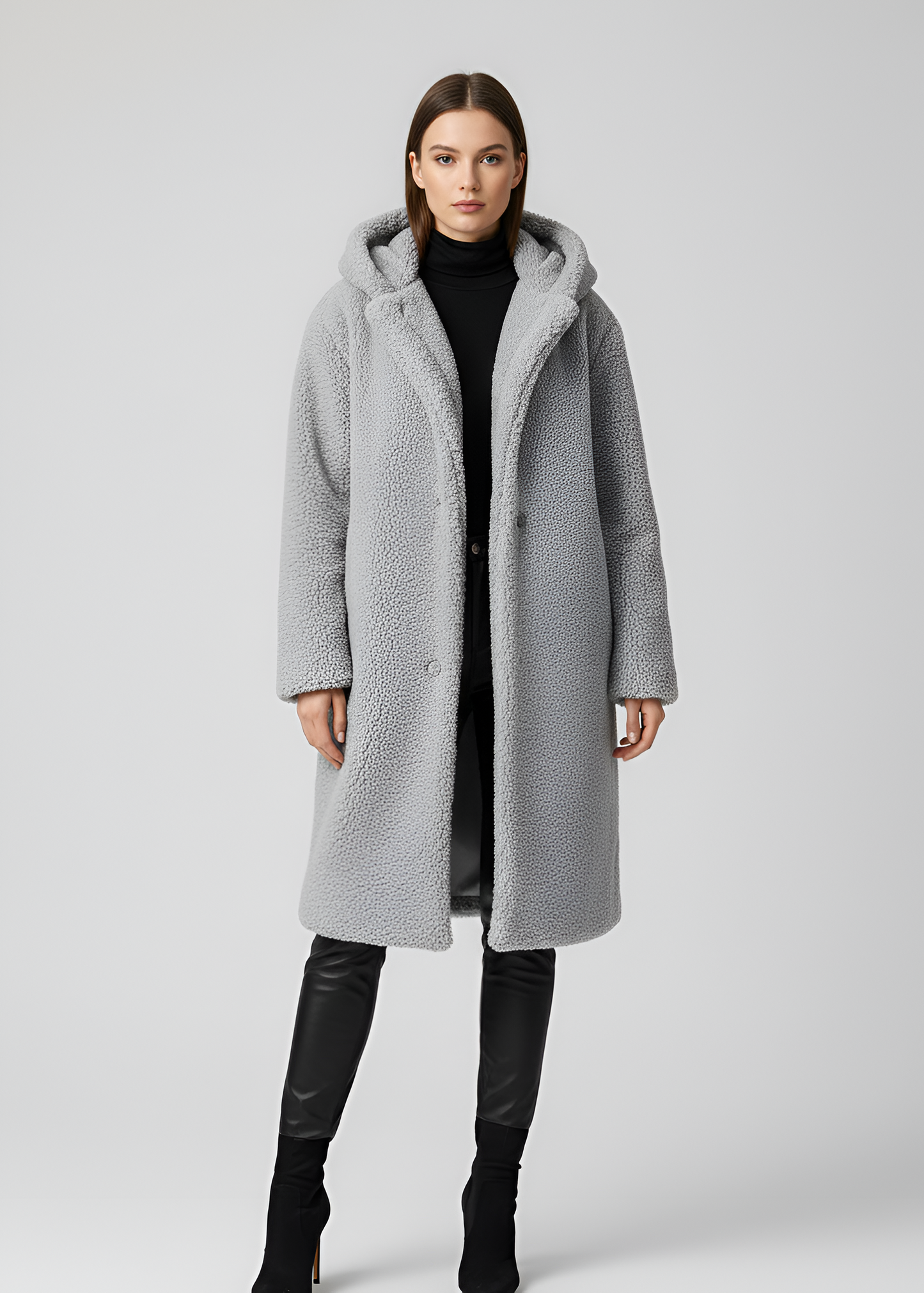 Women's Long Plush Teddy Coat Winter Outerwear