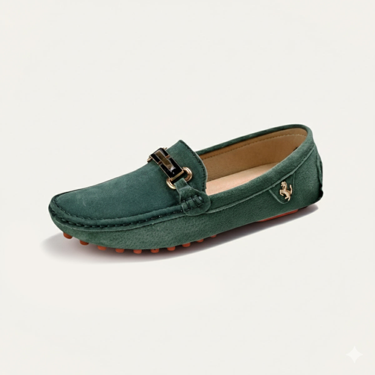 Alderley Men's Suede Loafers Smart Shoes Brown