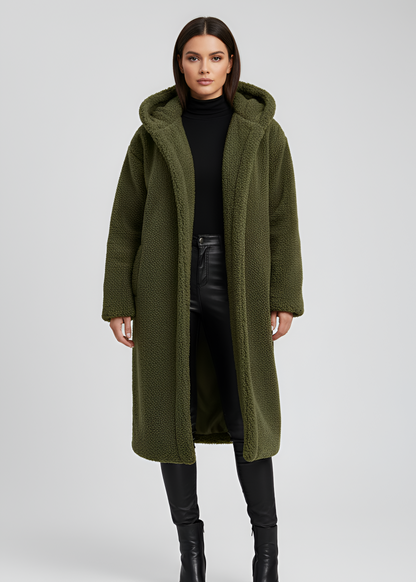 Women's Faux Fur Hooded Winter Coat