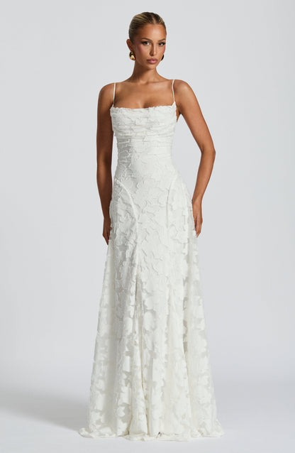 Image of Greta | Women's Spaghetti Strap A-Line Maxi Dress