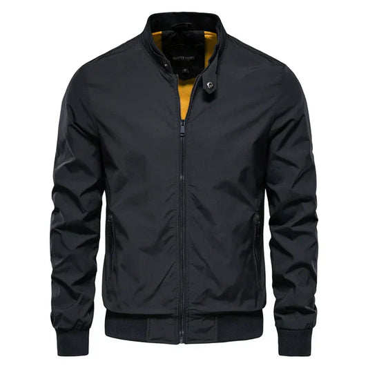 Men's Sport Jacket Polyester Summer Waterproof Navy - Fashinoza