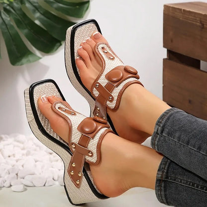 Image of Gwen | Women's Platform Wedge Sandals