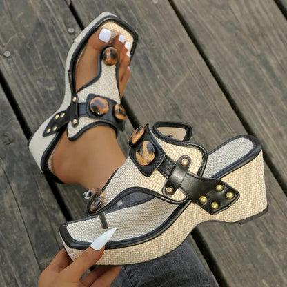 Image of Gwen | Women's Platform Wedge Sandals