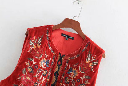 Women's Embroidered Vest