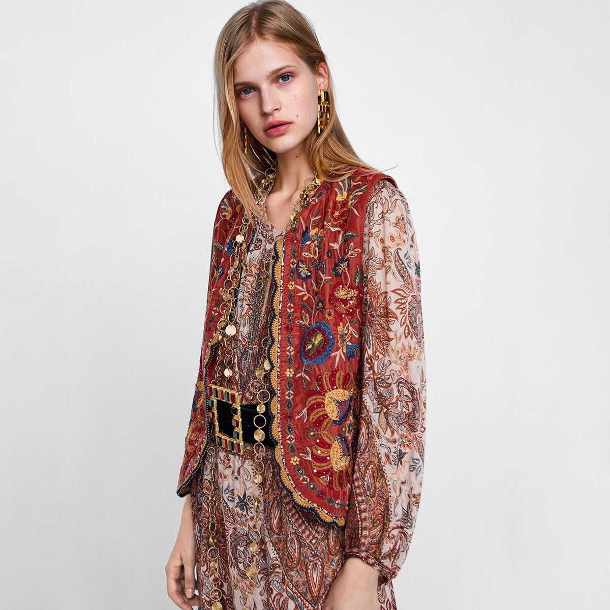 Women's Embroidered Vest