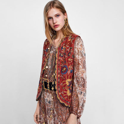 Women's Embroidered Vest