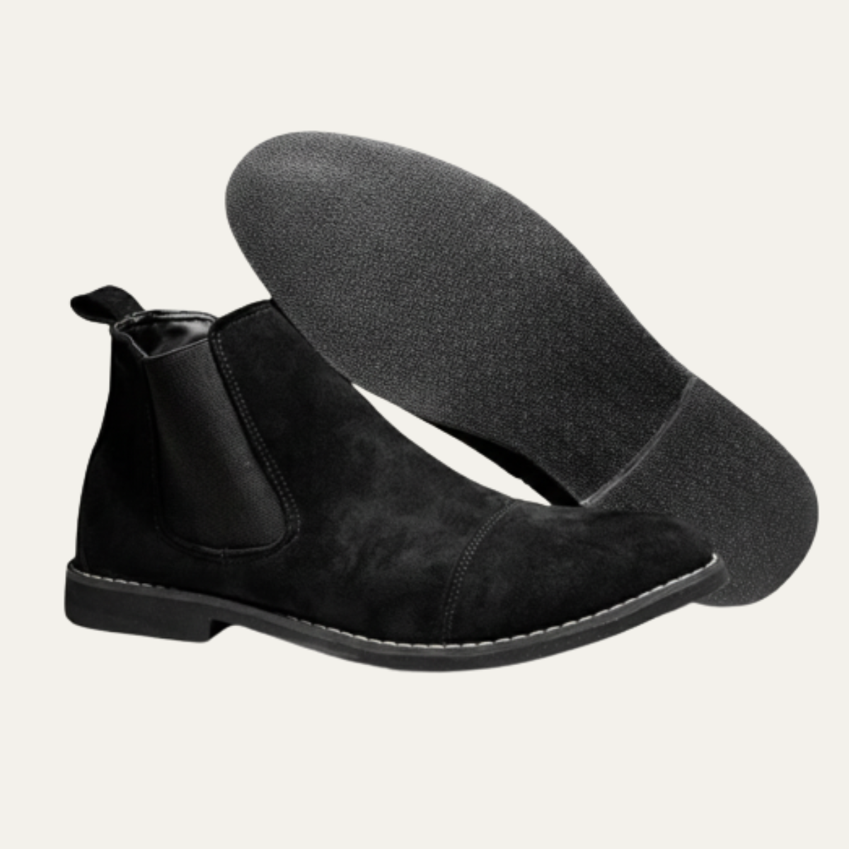 Men's Suede Chelsea Boots Classic Slip On - Fashinoza