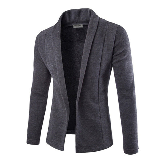 Harrison Men's Open Front Cardigan Shawl Collar - Fashinoza