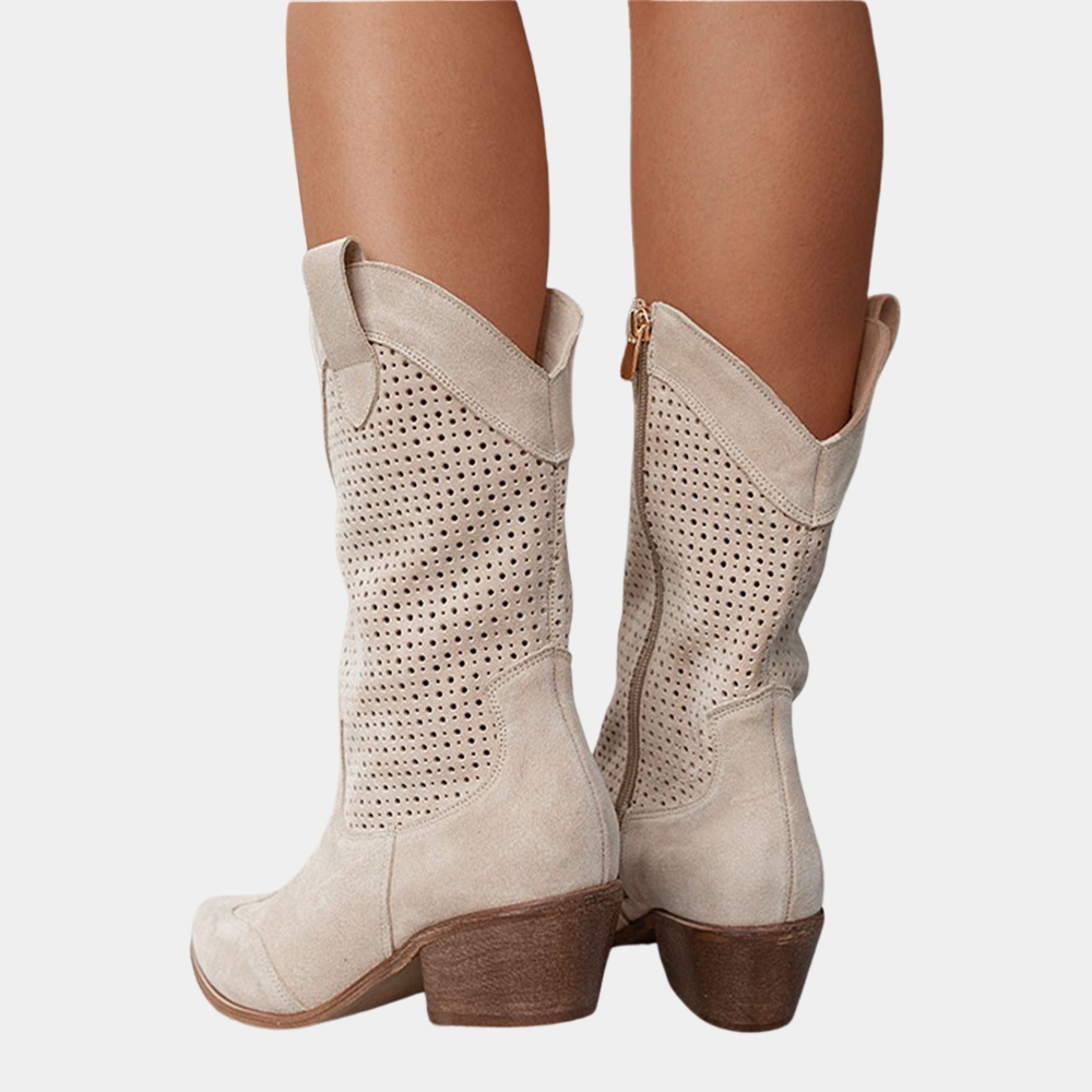 Image of Hazel | Women's Mid-Calf Block Heel Cowboy Boots
