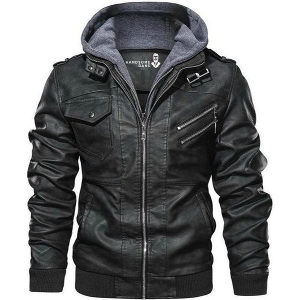 Men's Zip-Up Hooded Jacket - Fashinoza