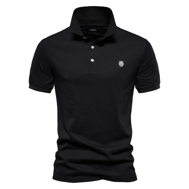 Men's Lightweight Polo Shirt Summer White - 
Fashinoza