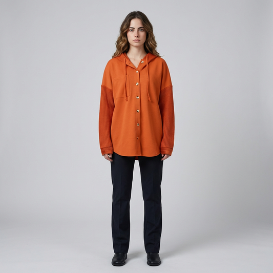Women's Oversized Hooded Sweatshirt - Fashinoza